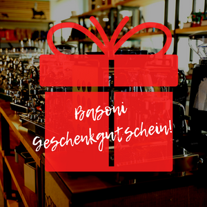 Basoni Kaffee Geschenkgutschein - Kaffeegeschenk